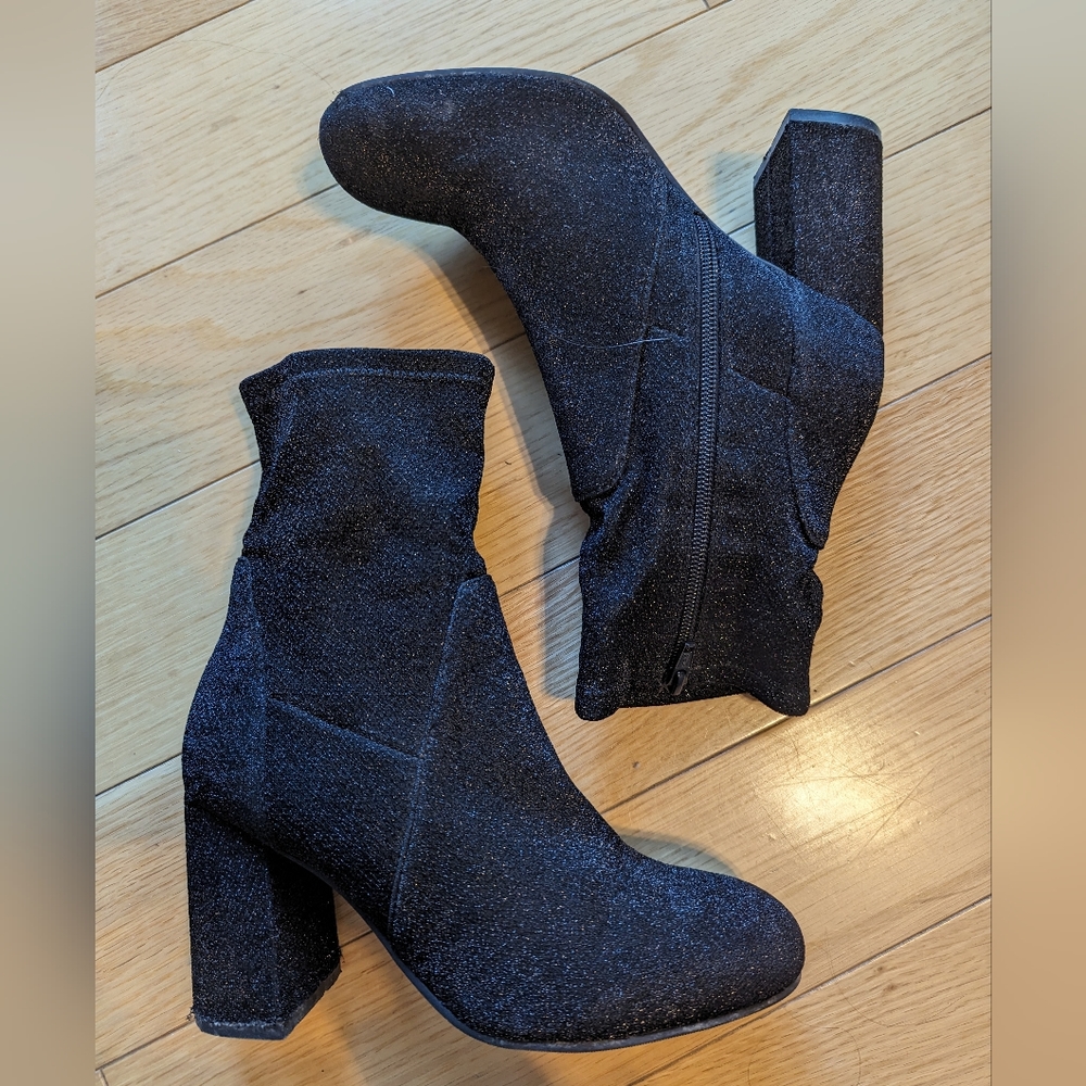 Little Burgundy sparkle ankle boots